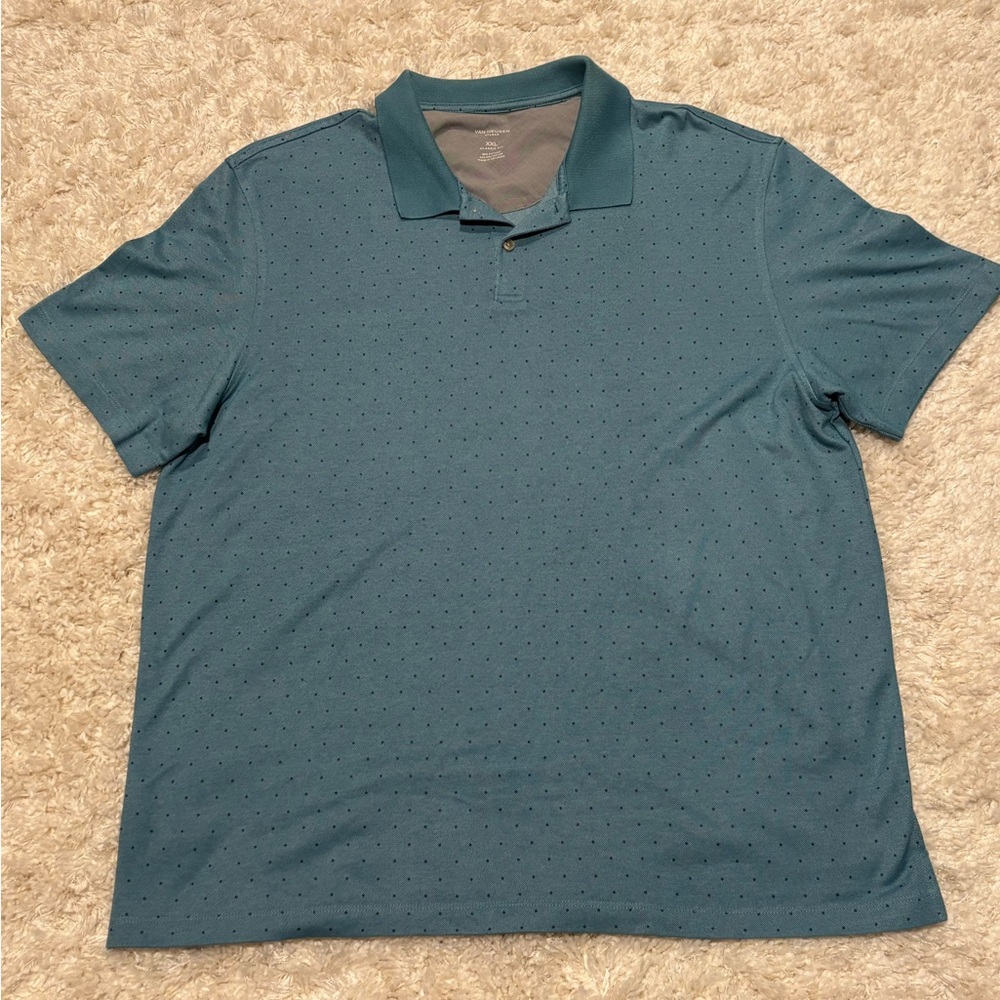 Van Heusen Flex Classic Fit shirt in XXL size made of 58% cotton 42% polyester.